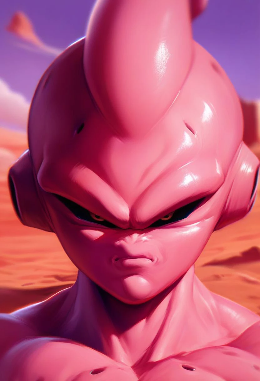 score_9, score_8_up, score_7_up, source_anime, solo, portrait,kidbuu in desert , high definition, high quality, detailed background, detailed face,