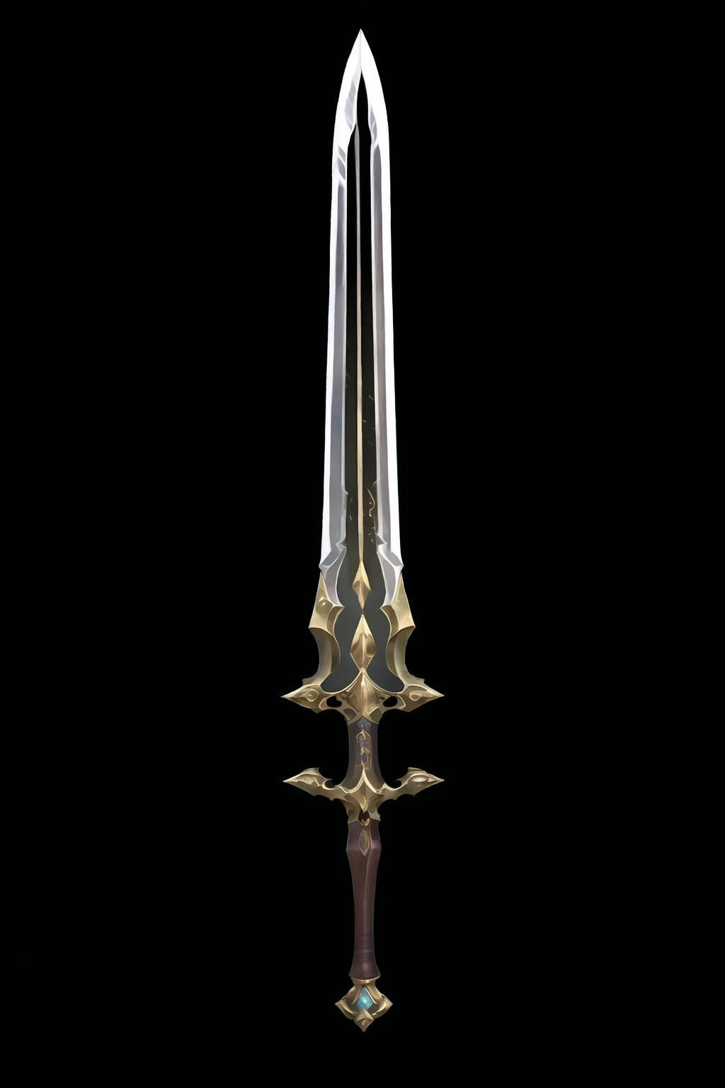 Game Art of sword in Painting Comix art style, <lora:Pecha_Swords_LORA_V1.4:.38>, best quality, Trending on Artstation, masterpiece,
<lora:sword_v1:.8>, Revolver Saber, scifi look, straight blade, handle, royal pattern, macec pommel ,black background, simple background, weapon, sword,
<lora:fantasysword:.6> MAGIC RAPIERï¼
((realistic styled by Karol Bak: 1.4), sharp focus, masterpiece, (RAW photo, fashion: 1.3), intricate and detailed:0.9),
<lora:jian:.5>