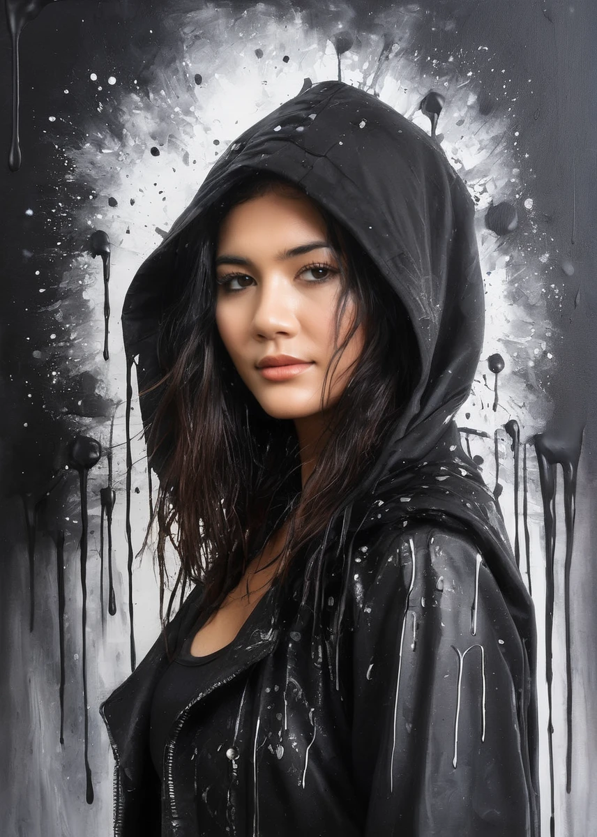 (acrylic painting:1.5), a mysterious female techno-witch, mystic power, dark steampunk coat, dark hood, steampunk, steampunk background,<lora:MS_Yori_XL:0.8>, (only uses 256 different shades in total), (brush strokes:0.6), medium contrast, (paint drips:0.5), stark, (dripping paint0.5), (splatters:0.5), (dramatic:0.4), (photorealistic:0.2)