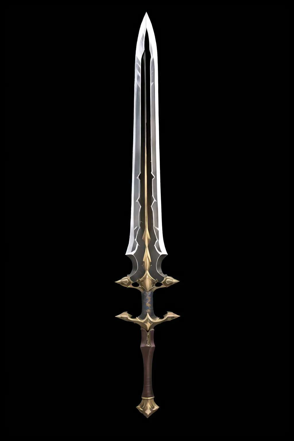 Game Art of sword in Painting Comix art style, <lora:Pecha_Swords_LORA_V1.4:.38>, best quality, Trending on Artstation, masterpiece,
<lora:sword_v1:.8>, Revolver Saber, scifi look, straight blade, handle, royal pattern, macec pommel ,black background, simple background, weapon, sword,
<lora:fantasysword:.6> MAGIC RAPIERï¼
((realistic styled by Karol Bak: 1.4), sharp focus, masterpiece, (RAW photo, fashion: 1.3), intricate and detailed:0.9),
<lora:jian:.5>
<lora:spiderverse_style_offset:.05>
<lora:botw_style_offset:.05>
<lora:cyberpunk_edgerunners_offset:.05>
<lora:arcane_offset:.05>