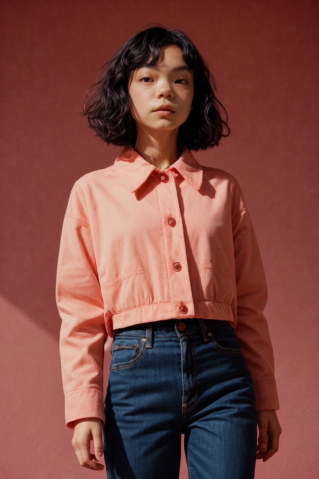 analog film photo ((light theme)), <lora:[JP]_-_Kotone_Furukawa:1> mt-kotonefurukawa, solo, (looking at viewer), realistic lighting, (detailed skin), (detailed face), black hair, (((angry,scowl))), (((black jeans, black button-up shirt, wool coat))), (artful Peach background:1.5)
BREAK
Standing near a window, holding a cup of tea or coffee, lost in thought and relaxation,
BREAK
cinematic lighting, vibrant colors, masterpiece, best quality, ultra-detailed, ultra high res, (photorealistic:1.4), raw photo, (realistic:0.2), 8k HDR, 1girl, bokeh, f1.4, 40mm, photorealistic, raw, 8k, textured skin, skin pores, intricate details,
BREAK
<lora:PAseer-SD15-LCM Quick:1> <lora:mindPhoto:.4> mt-helper <lora:epiCRealismHelper:.8>  <lora:add_detail:0.8> <lora:DStyle_-_Photography_Style:.6> dstyle               . faded film, desaturated, 35mm photo, grainy, vignette, vintage, Kodachrome, Lomography, stained, highly detailed, found footage