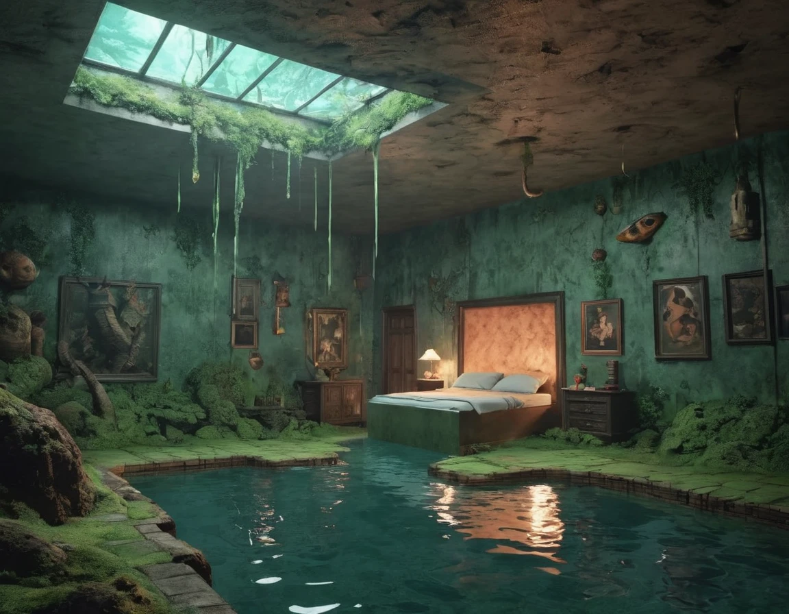 uncanny y2kmad sunken room, photo, surrealism, 4k, detailed <lora:y2kmad_v0.0.2:0.7>