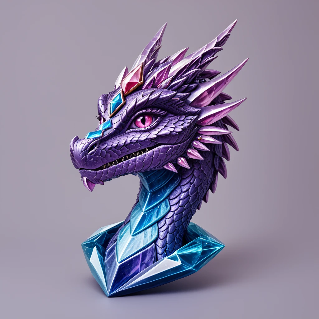 IRL, A beautiful portrait photograph of a dragon with diamond and gemstone scales, opal eyes, cinematic, gem, diamond, crystal, fantasy art, hyperdetailed photograph, shiny scales, 8k resolution,