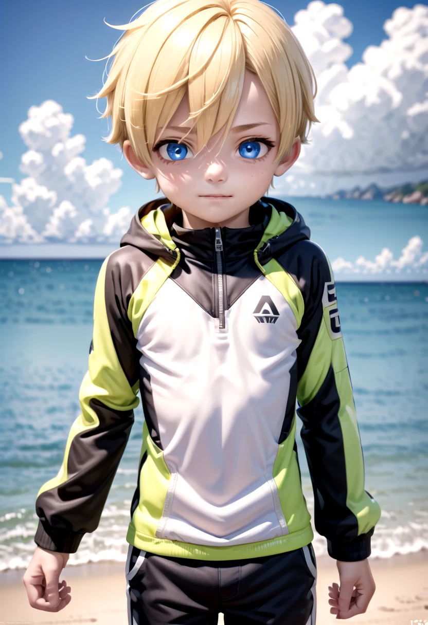 <lora:sota_epoch_13:0.6>,sota, solo,looking at viewer,short hair,bangs,blue eyes,blonde hair,long sleeves,1boy,hair between eyes,standing,wide rashguard jacket,male focus,cowboy shot,outdoors,sky,day,pants,cloud,hood,water,blue sky,ocean,beach,black pants,hood down,child,multicolored clothes,zipper,horizon,male ,wall,multicolored jacket,two-tone jacket , (masterpiece:1.2), best quality, high resolution, unity 8k wallpaper, (illustration:0.8), (beautiful detailed eyes:1.6), extremely detailed face, perfect lighting, extremely detailed CG, smile
The soft lighting and detailed surroundings create an immersive environment where imagination runs wild hyper-detailed,hyper-detailed face, high quality visuals, dim Lighting, sharply focused, octane render, 8k UHD