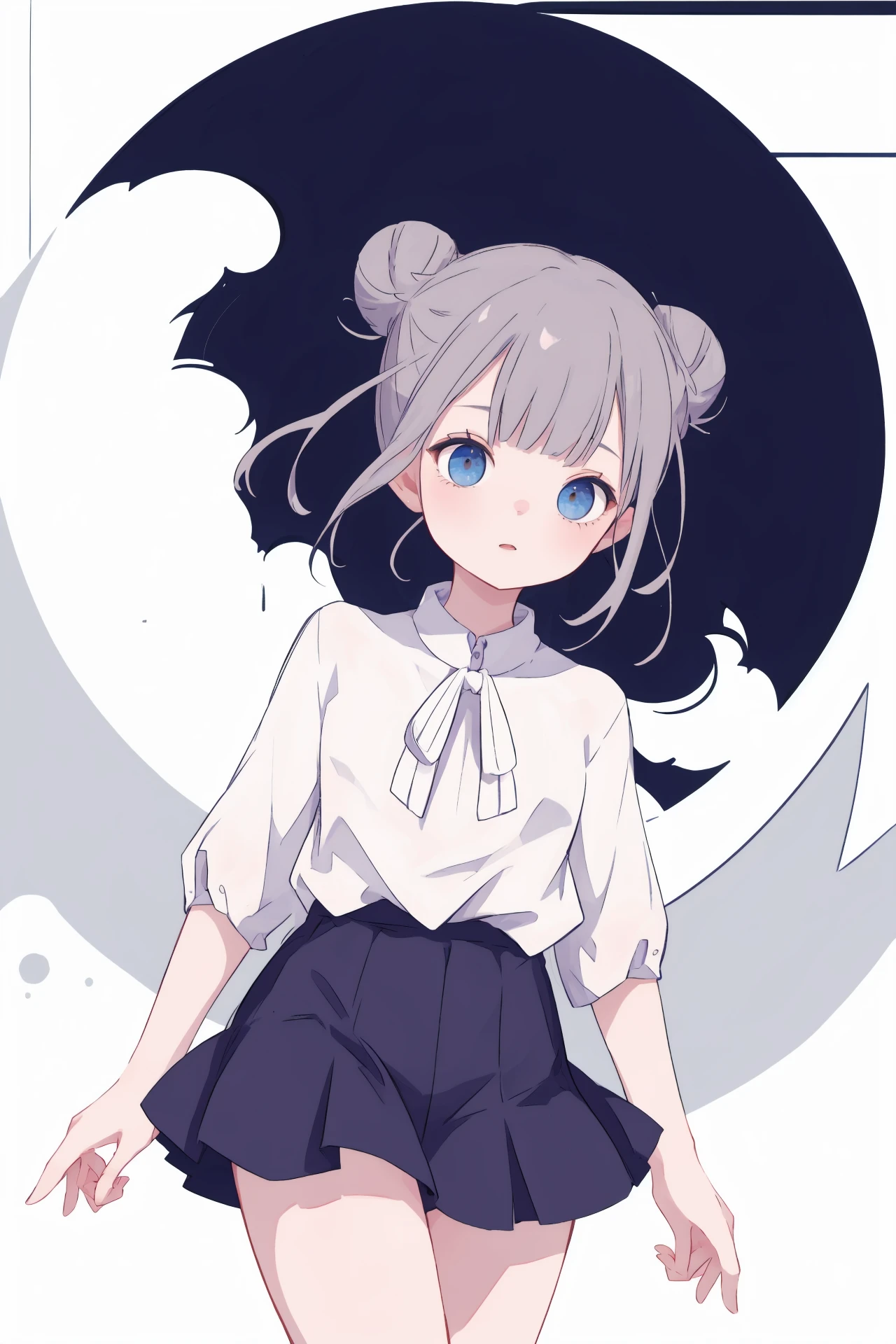 (best quality, masterpiece, highres),1girl,solo,single hair bun,base layer tops,blouse,looking at viewer,dynamic_angle,
<lora:Bx_cool white_v1.08:1>,