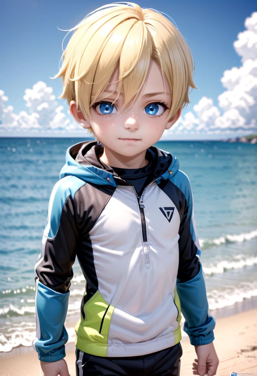 <lora:sota_epoch_13:0.6>,sota, solo,looking at viewer,short hair,bangs,blue eyes,blonde hair,long sleeves,1boy,hair between eyes,standing,wide rashguard jacket,male focus,cowboy shot,outdoors,sky,day,pants,cloud,hood,water,blue sky,ocean,beach,black pants,hood down,child,multicolored clothes,zipper,horizon,male ,wall,multicolored jacket,two-tone jacket , (masterpiece:1.2), best quality, high resolution, unity 8k wallpaper, (illustration:0.8), (beautiful detailed eyes:1.6), extremely detailed face, perfect lighting, extremely detailed CG, smile
The soft lighting and detailed surroundings create an immersive environment where imagination runs wild hyper-detailed,hyper-detailed face, high quality visuals, dim Lighting, sharply focused, octane render, 8k UHD