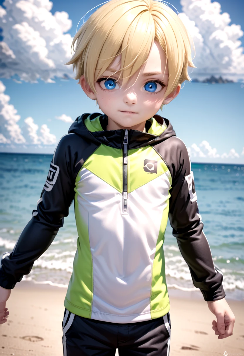 <lora:sota_epoch_13:0.6>,sota, solo,looking at viewer,short hair,bangs,blue eyes,blonde hair,long sleeves,1boy,hair between eyes,standing,wide rashguard jacket,male focus,cowboy shot,outdoors,sky,day,pants,cloud,hood,water,blue sky,ocean,beach,black pants,hood down,child,multicolored clothes,zipper,horizon,male ,wall,multicolored jacket,two-tone jacket , (masterpiece:1.2), best quality, high resolution, unity 8k wallpaper, (illustration:0.8), (beautiful detailed eyes:1.6), extremely detailed face, perfect lighting, extremely detailed CG, smile
The soft lighting and detailed surroundings create an immersive environment where imagination runs wild hyper-detailed,hyper-detailed face, high quality visuals, dim Lighting, sharply focused, octane render, 8k UHD