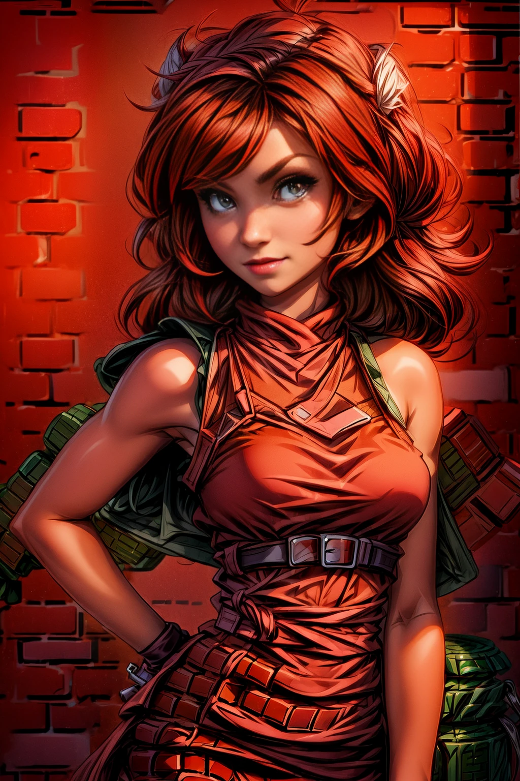 <lora:RedBricksWorld:1.0> (RedBricksWorld:1.2) 1woman (silk dress :1.1) cyber grafiti in the bar details <lora:more_details:1>