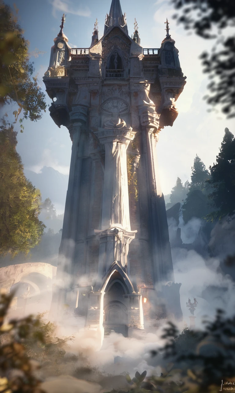 cinematic film still breathtaking score_9, score_8_up, score_7_up, BREAK, castle in muddy forest, dark, fog, mist, unrealstyle, scenery, no humans, realistic, scenery, god rays, depth of field, <lora:UnrealStyle_v1:0.75> . award-winning, professional, highly detailed . shallow depth of field, vignette, highly detailed, high budget Hollywood movie, bokeh, cinemascope, moody, epic, gorgeous, film grain, grainy