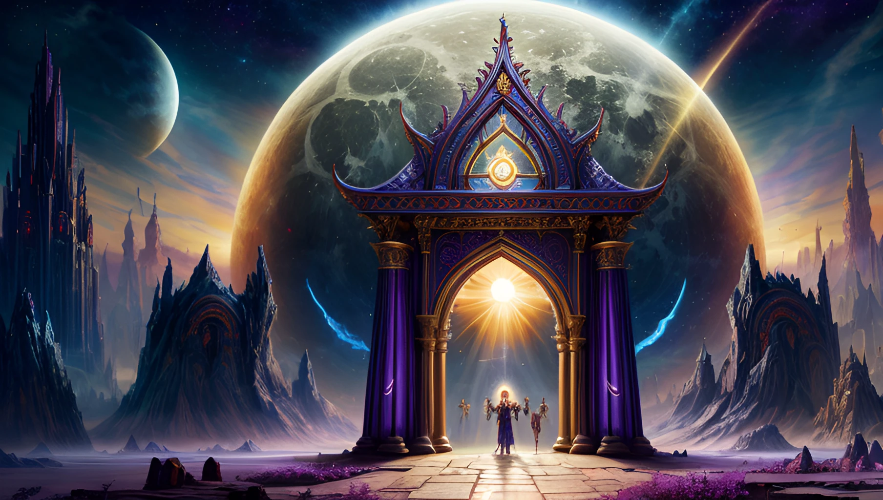<(score_9,score_8_up,score_7_up,score_6_up,score_5_up,score_4_up):1.0>, <(universal light consciousness love energy transformation tunnel spiritual worlds connecting light energy sun moon heaven gates earth people holding hands happy):1.0>, <(detailed matte painting, deep color, fantastical, intricate detail, splash screen, complementary colors, fantasy concept art, 8k resolution trending on Artstation Unreal Engine 5):0.9>, <lora:DreamArtV1.3:1> <lora:add_detail:1>