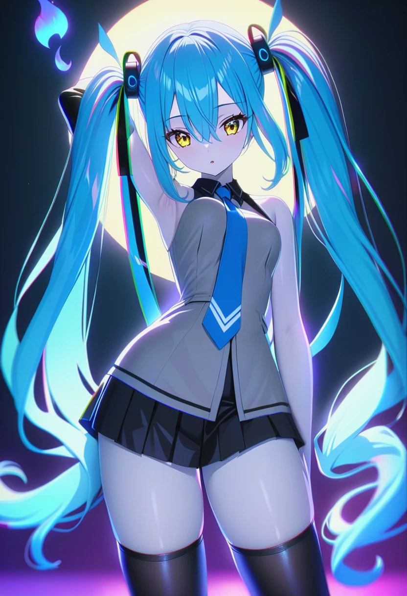 Hatsune Miku、Anime girl with long hair and a gun in her hand,Shimashima Pantiesがよく見える、Hatsune Miku、Squatting、spread legs、show panties,super mini skirt、緑と白のShimashima Panties、From miniskirt to c Kantai Collection style,Shimashima Panties、super mini skirt、 portrait anime space cadet girl, Best Anime 4K Kona-chan Wallpaper, terrible anime 8k, High-definition official artwork, Trending with Art Station Pixiv, perfect android girl, cyborg - girl with silver hair, anime style 4k, anime art wallpaper 8k, azur lane style