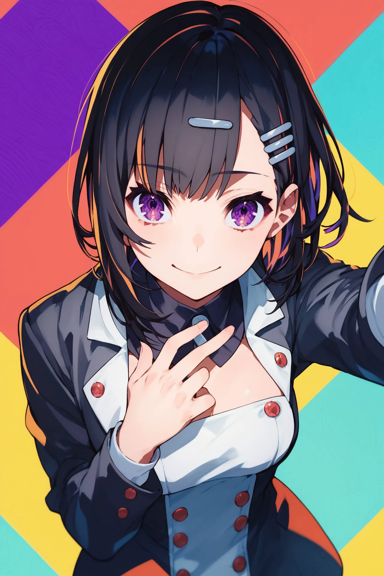 nakanaka_omoharu, Bad、Black Hair、short hair、blush,smile,Captivating thighs、Combat Uniform、Showing armpits、Looking at each other with a dirty look
（masterpiece:1.2), highest quality, High resolution, unity 8k wallpaper, (shape:0.8), (Beautiful and beautiful eyes:1.6), Highly detailed face, Perfect lighting, Extremely detailed CG, (Perfect hands, Perfect Anatomy),