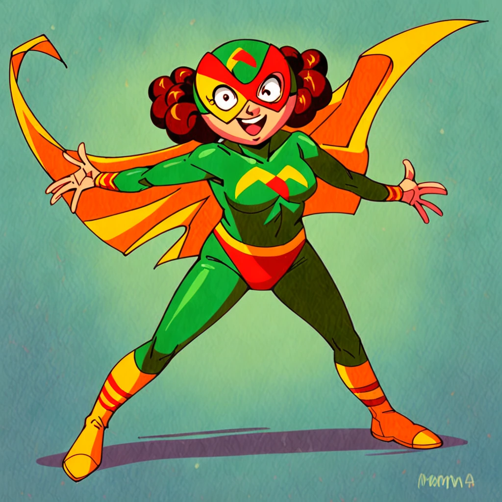 score_9, score_8_up, score_7_up, score_6_up, score_5_up, score_4_up, BREAK source_anime,<lora:dr_simi_x_mama_lucha:0.9>,mama lucha, superhero, 1990s \(style\),