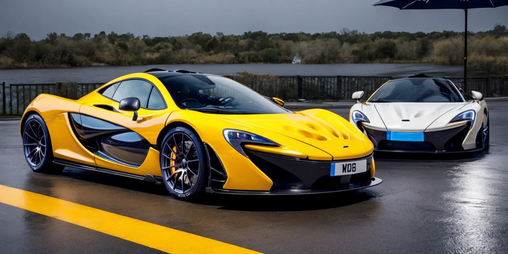 McLaren-P1,McLaren,masterpiece, highly detailed photorealistic 8k raw photo,Rainy night, night,bright tones,real light and shadow,best cinematic quality, volumetric lighting and shadows, 1girl driving car, sprktt,cutting-edge design, showcasing sleek lines, advanced features, innovation, futuristic cityscape, high-tech laboratory, futuristic cityscape background, Full shot, shiny and reflective bodywork ,8k, <lora:McLaren-P1:0.9>
