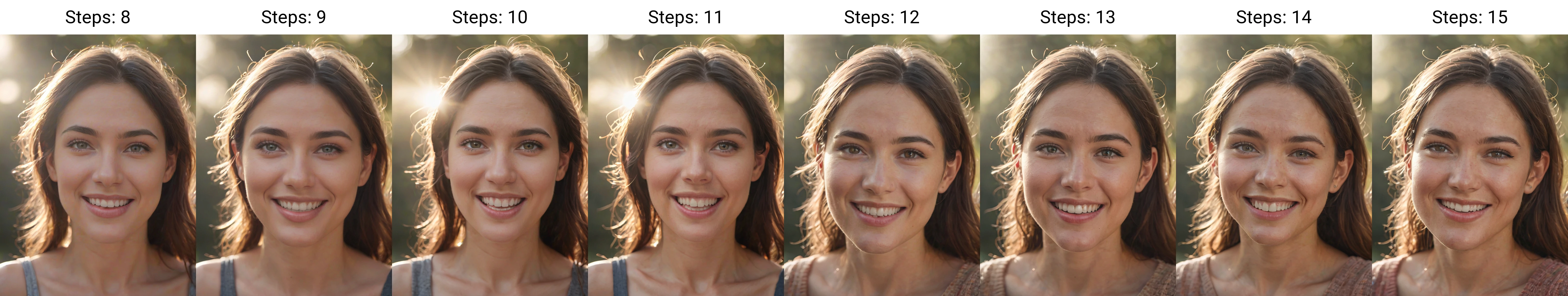 A high-resolution photo capturing the raw emotion of a person's face as they experience joy, with sun rays gently illuminating their features, highlighting the depth of their smile and the sparkle in their eyes.