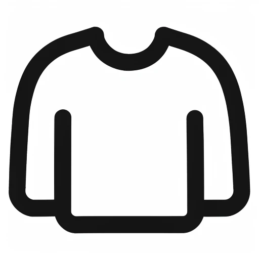(clothes icon),icon,black outlines,bold outlines,Rounded corners,smooth,white_background,
(Minimalism),monochrome,vector,best quality,masterpiece,