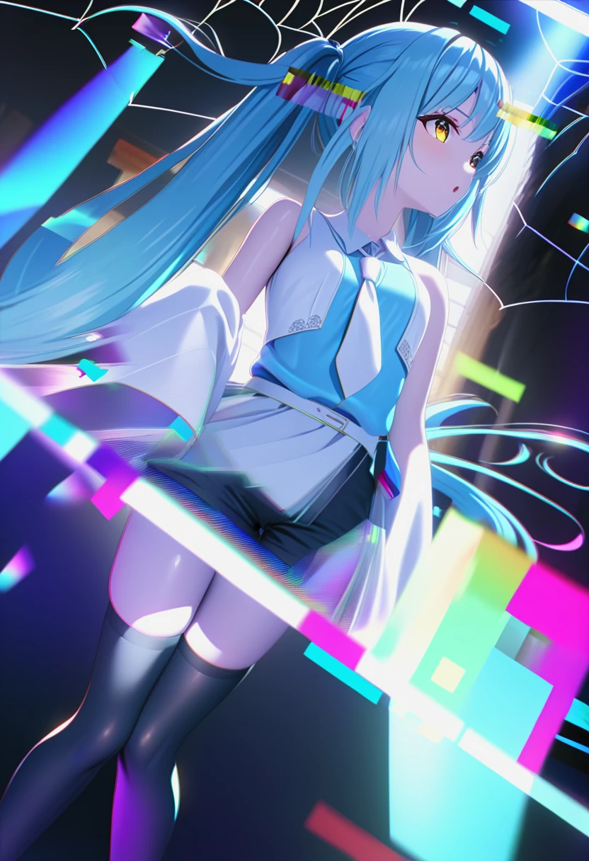 crypto currency background with binary code blue tone