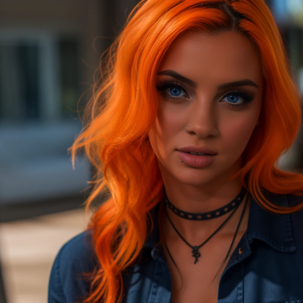 Best_QualityPos, RAW photo, intricate details, best quality, 8k uhd, soft lighting, 1girl, solo, gigi dolin, blue eyes, long hair, orange hair, black collared shirt <lora:Gigi_Dolin:0.7> <lora:exposure_control_v10:-0.45>