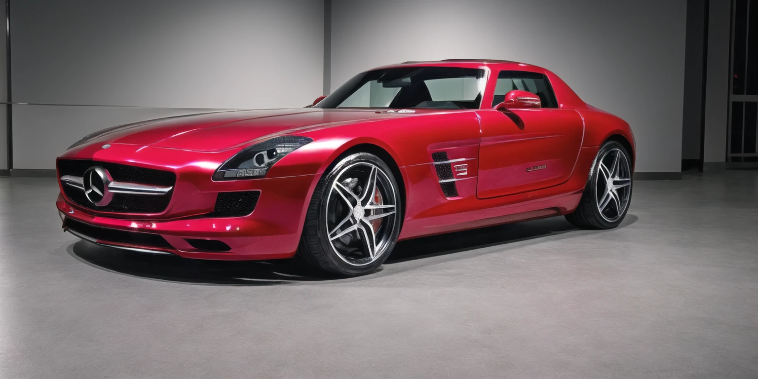 Mercedes SLS Amg, real photo, green car, detailed, cinematic, complex colors, highly saturated, sharp focus, futuristic, full color, modern, luxurious, elegant, dramatic, thought, epic, beautiful, colossal, cool, amazing, enormous, brilliant, symmetry, illuminated, incredible, very impressive, splendid, outstanding, fine, luxury, shiny, gorgeous <lora:Mercedes SLS AMG 2011:0.9>