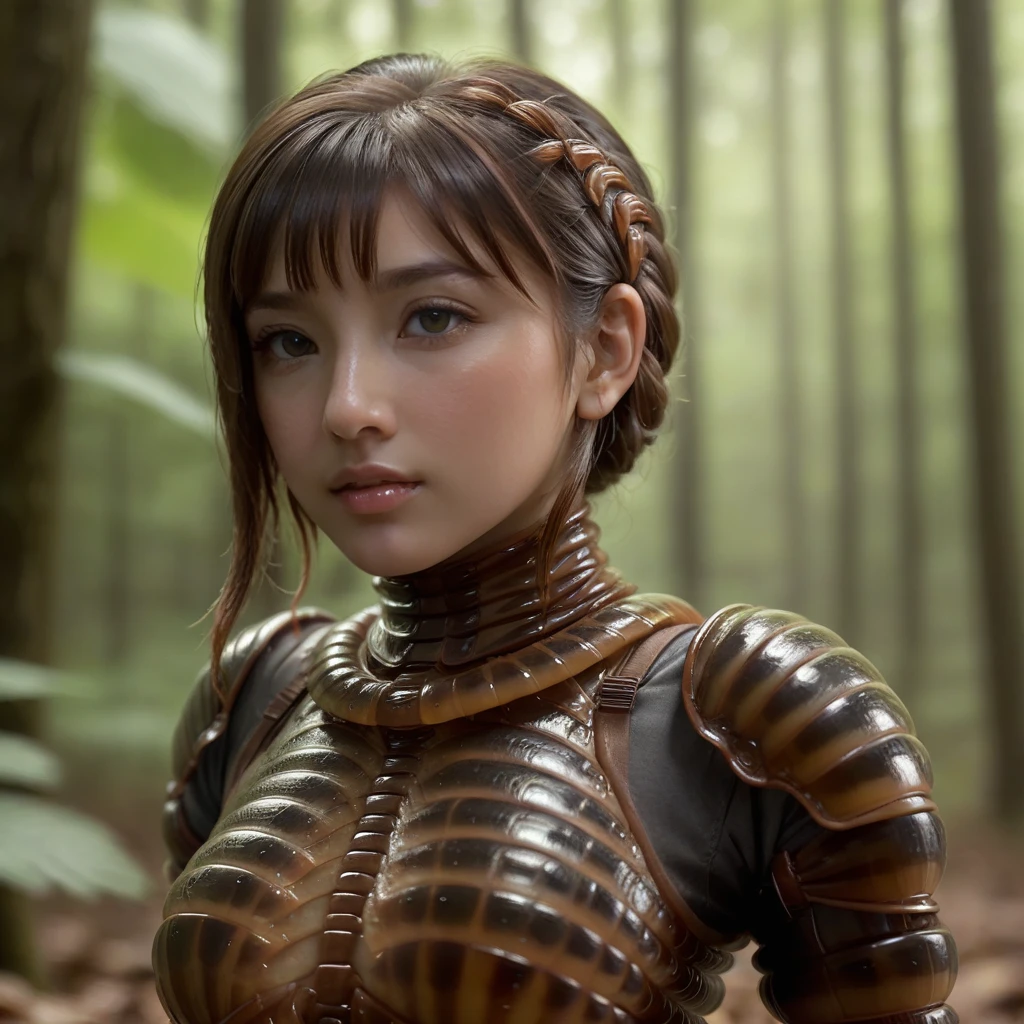 <lora:SDXL millipede v0.2-000001:0.8>
millipede skin, 1girl.solo,best quality, highres, masterpiece, outdoors, forest, millipede armor,