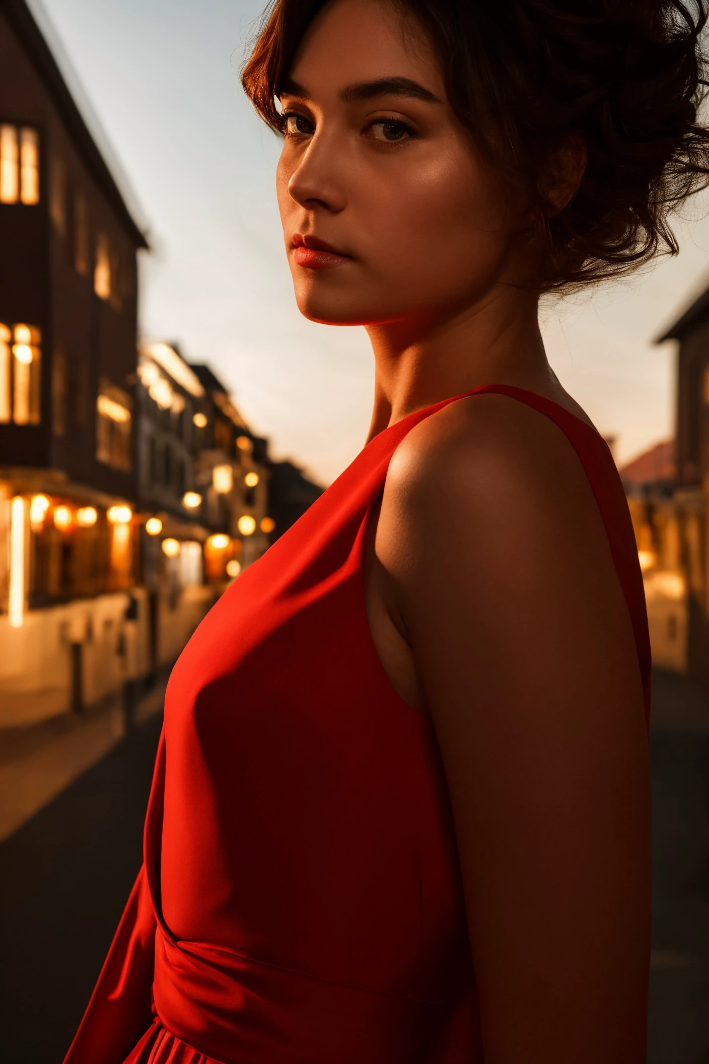 woman face, closeup, European, red dress,
twilight city, dusk cityscapes , <lora:dynamic_shot_24_twilight_cityscapes:0.55>
highres, high quality, high resolution, hd, 4k, masterpiece, realistic,