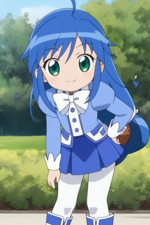 <lora:rein:0.8>, rein, 1girl, solo, blue hair, long hair, white pantyhose, pantyhose, smile, long sleeves, bow, green eyes, skirt, looking at viewer, blue skirt,
masterpiece, high quality, very_high_resolution, large_filesize, full color, anime, anime_screencap, animated gif, mp4 ,video, animated,