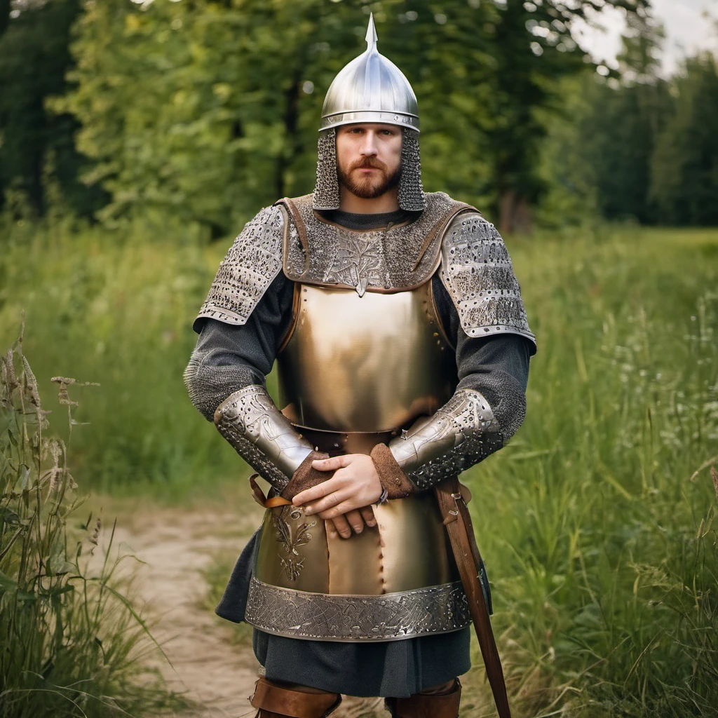 Men in slavic armor <lora:slavic armor:0.5> slavic armor,realistic,solo, FIVE FINGERs ON HAND