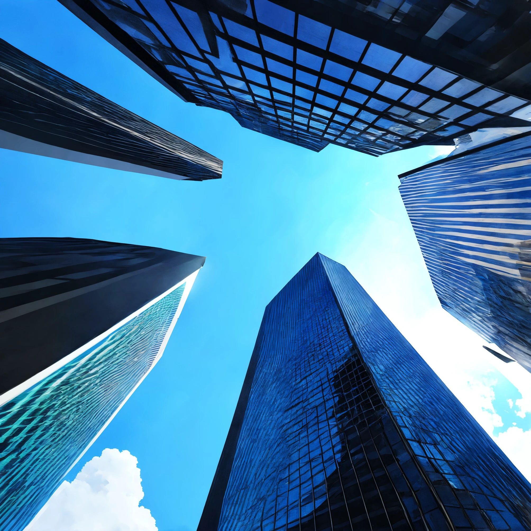 blue sky,
 city from below, building, skyscraper, <lora:dynamic_shot_35_city_from_below:0.75>
minimalistic,
highres, high quality, high resolution, hd, 4k, masterpiece, realistic,