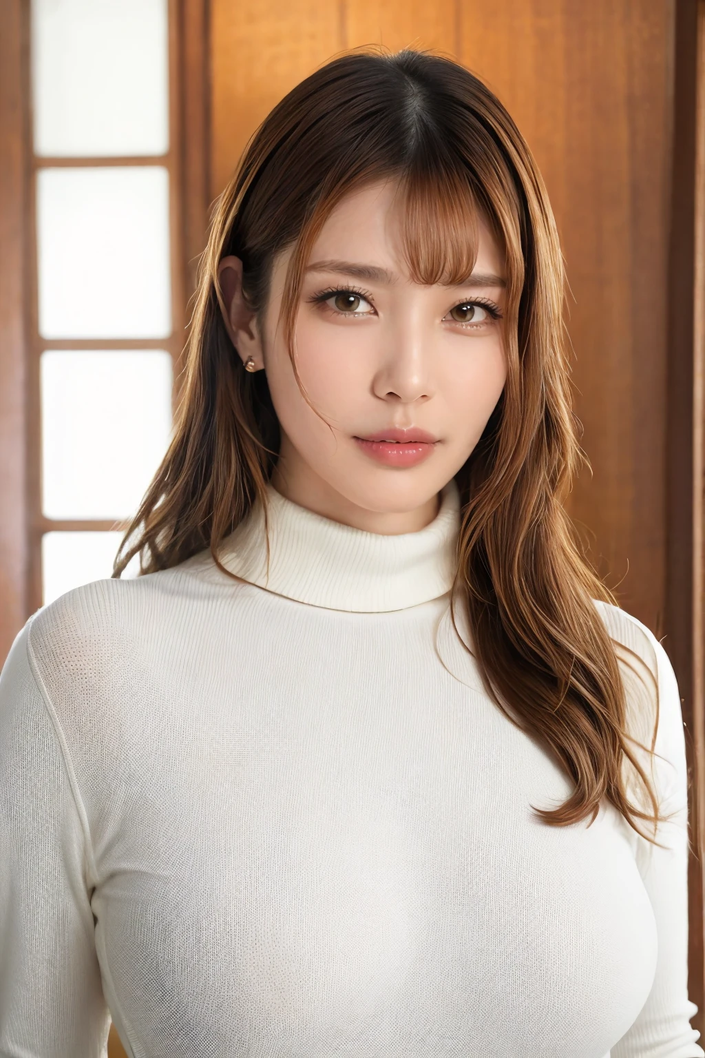 1girl, akariniimura_jav, breasts, brown eyes, long hair, jewelry, lipstick, <lora:JAV akari_niimura v1_epoch_10:0.9>
dynamite lighting, looking at viewer, wearing dress, folding hands,
detailed body, attractive body, muscular:0.4, fit, perfect human body, 153cm, large breasts:0.3, medium breasts:0.3,
(ultimate quality, masterpiece, highres:1.0), (photorealistic, realistic:1.9),