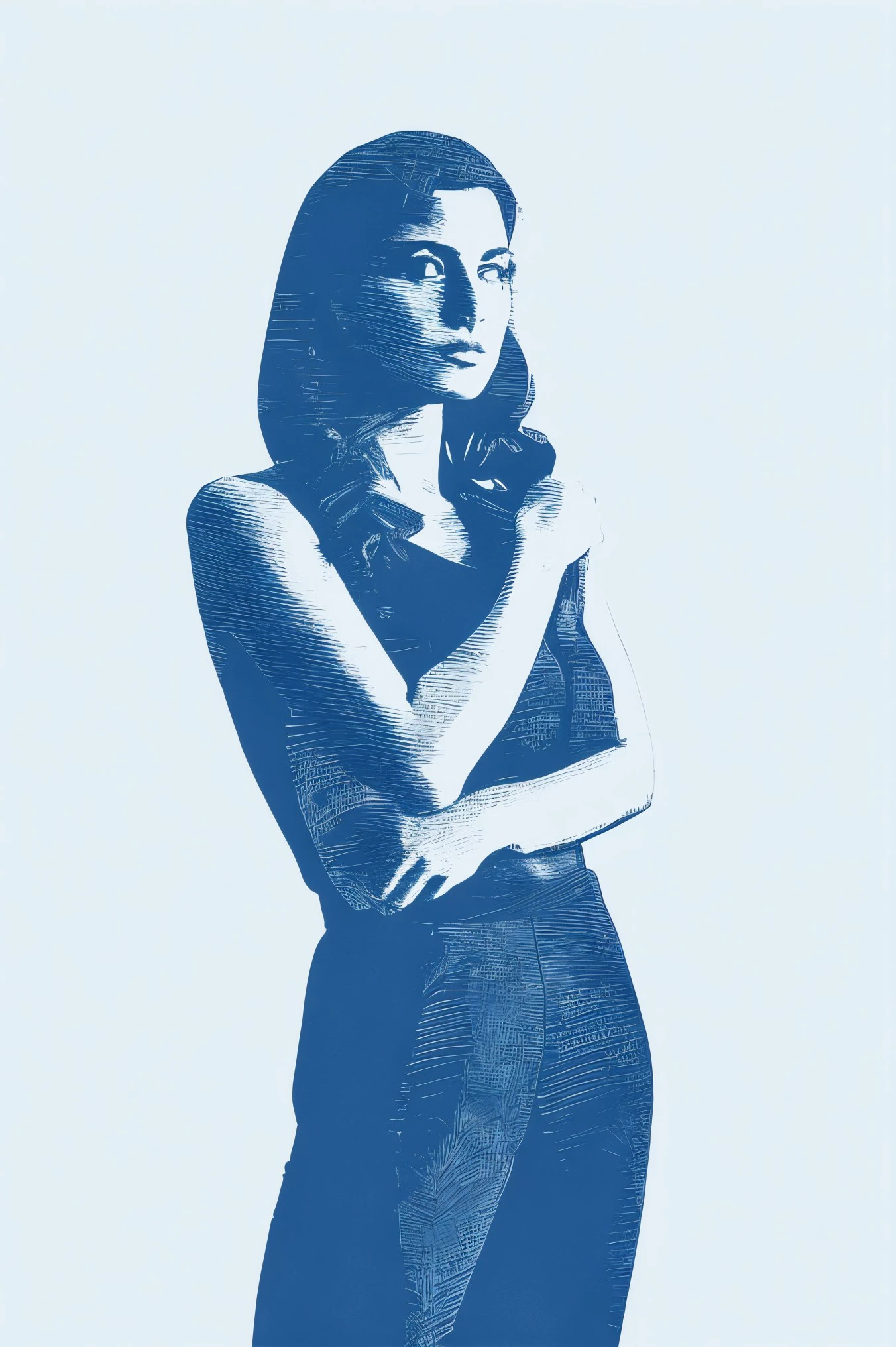 woman 20 years young standing, middle shot, European, 
([Natalie( :0)Portman|payton preslee|amy( :0)winehouse]:0.9) closeup,
stylized effect 1, monochrome, <lora:dynamic_shot_45_stylized_effect_1:0.75>
highres, high quality, high resolution, hd, 4k, masterpiece, realistic,
