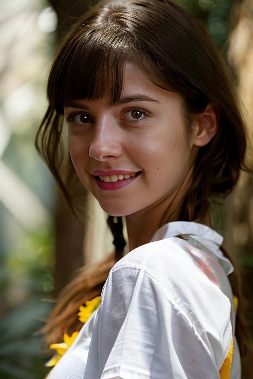<lora:ATKKatja:1>, full color portrait of a young woman, wearing a white shirt, smile, natural light, god rays, epic character composition,by Janice Sung, alessio albi, Diego Fernandez, Alexis Franklin, Daniela Uhlig, Jana Schirmer, sharp focus, subsurface scattering, f2, 35mm, film grain