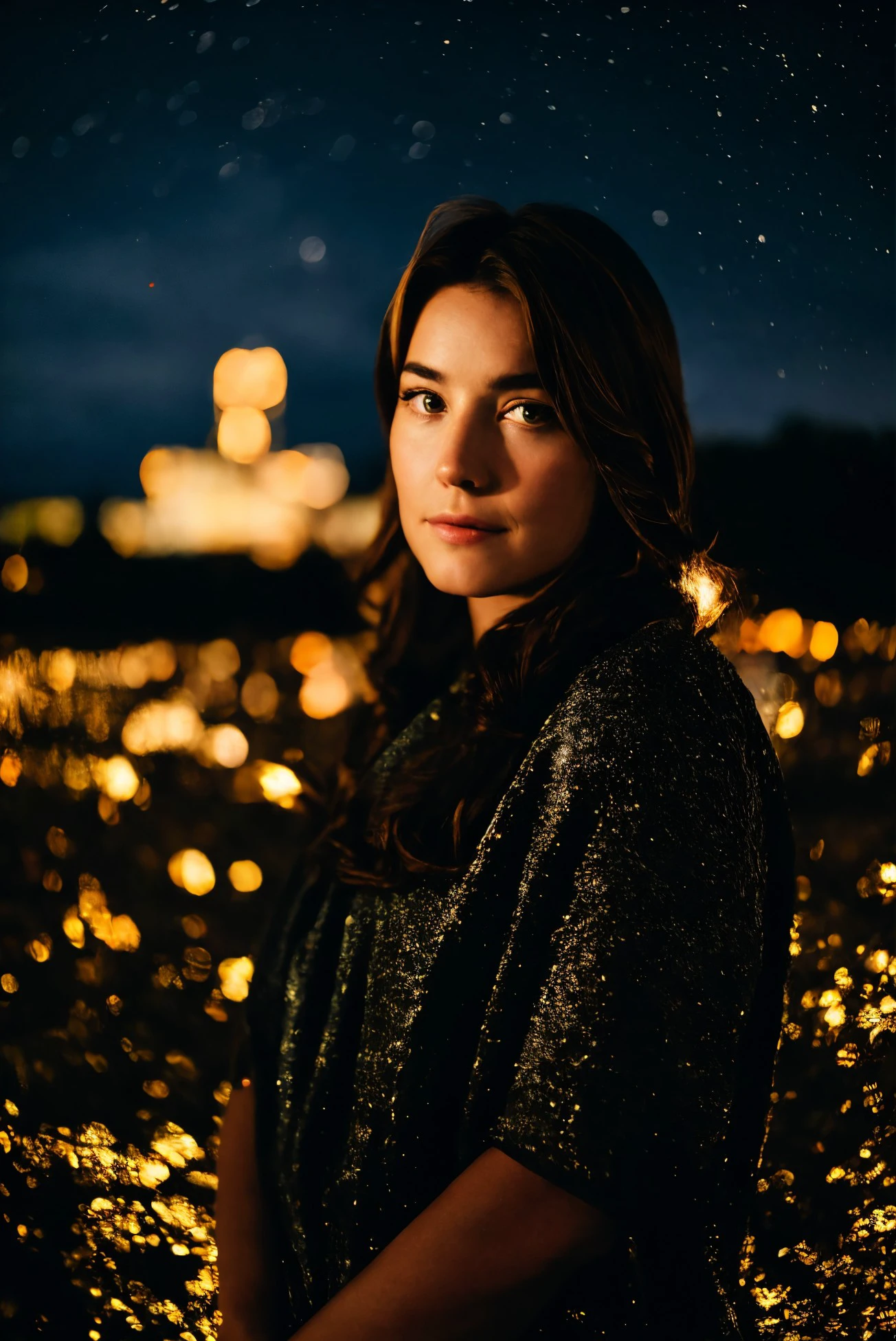 woman 20 years young face closeup, European, 
([Cobie( :0)Smulders|payton preslee|emma( :0)stone]:0.9) closeup,
bokeh, bokeh lighting, blurry, depth of field, blurry background, <lora:dynamic_shot_33_bokeh_lighting:0.75>
Ancient ruins under starry sky at background,
highres, high quality, high resolution, hd, 4k, masterpiece, realistic,