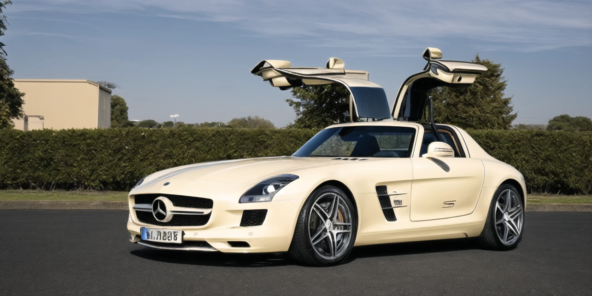 Mercedes SLS Amg, real photo, green car, detailed, cinematic, complex colors, highly saturated, sharp focus, futuristic, full color, modern, luxurious, elegant, dramatic, thought, epic, beautiful, colossal, cool, amazing, enormous, brilliant, symmetry, illuminated, incredible, very impressive, splendid, outstanding, fine, luxury, shiny, gorgeous <lora:Mercedes SLS AMG 2011:0.9>