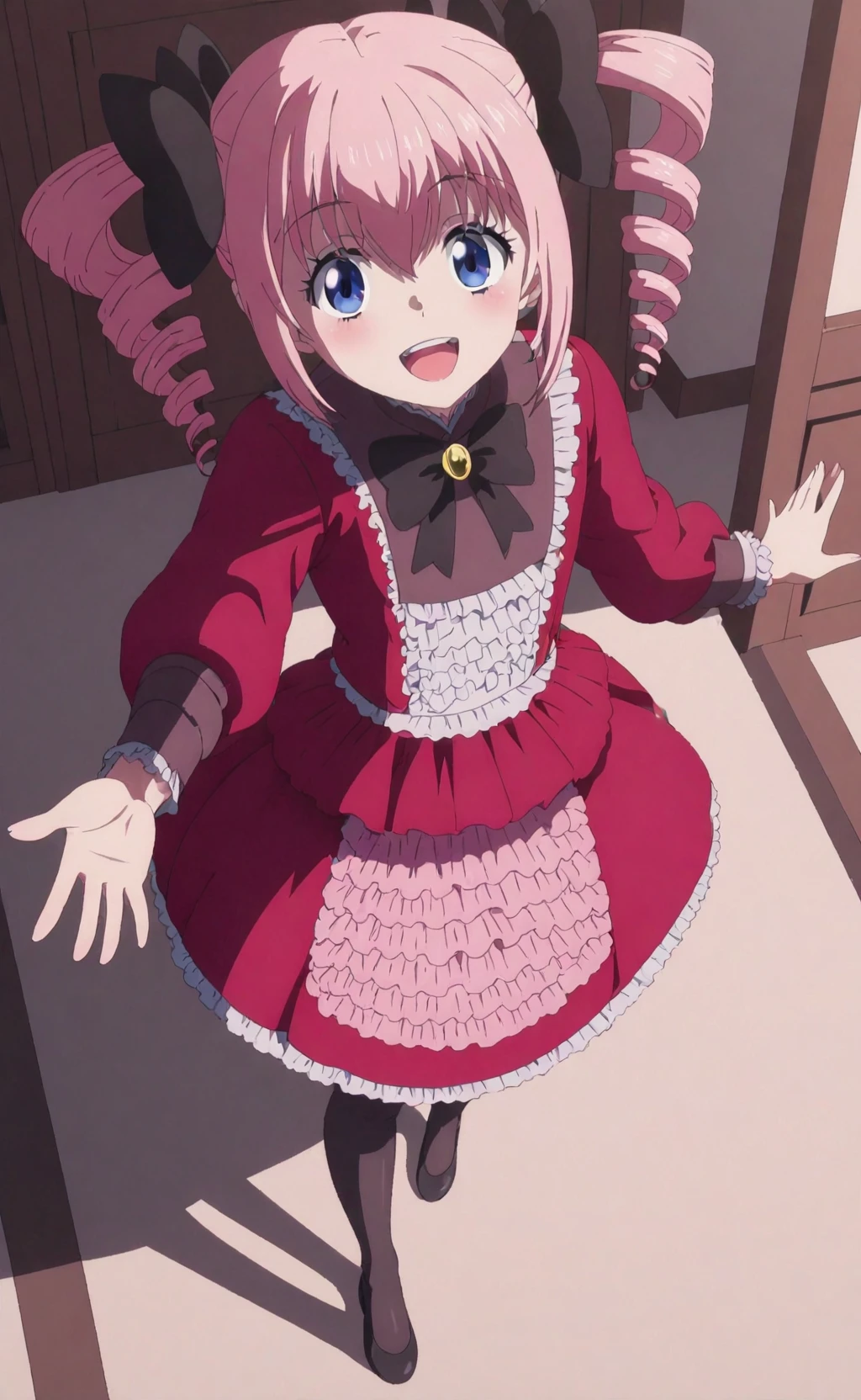 (masterpiece, ultra-detailed,hi-res,8K), 1 girl ,solo,indoor,look at viewer, <lora:SDXL_risley_v1-000014:0.9>risley, smile upper teeth,random pose,full body