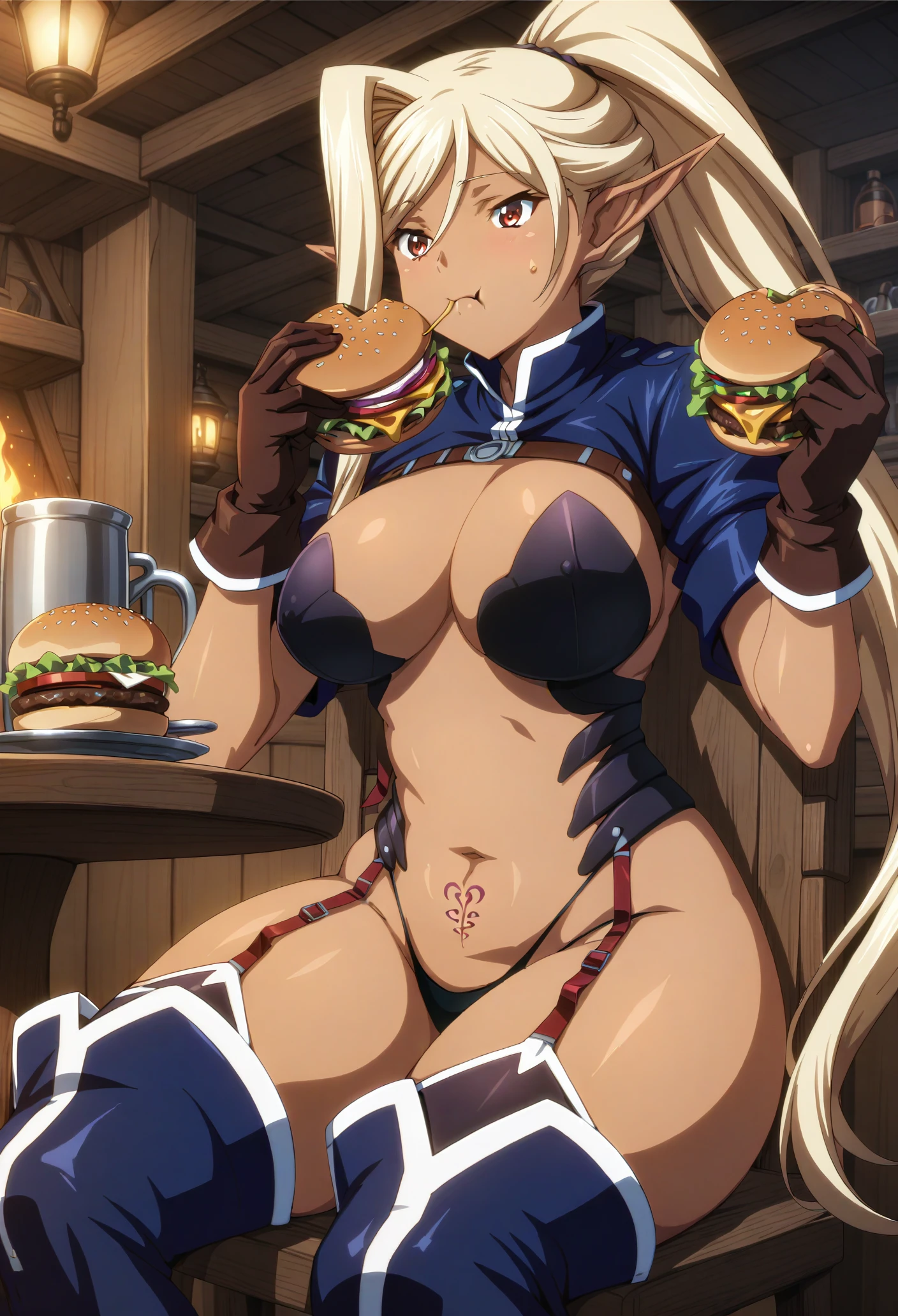 SDXL | Dark elf Chloe (Kuroinu) -For Animagine XL V3.1- | v1.0