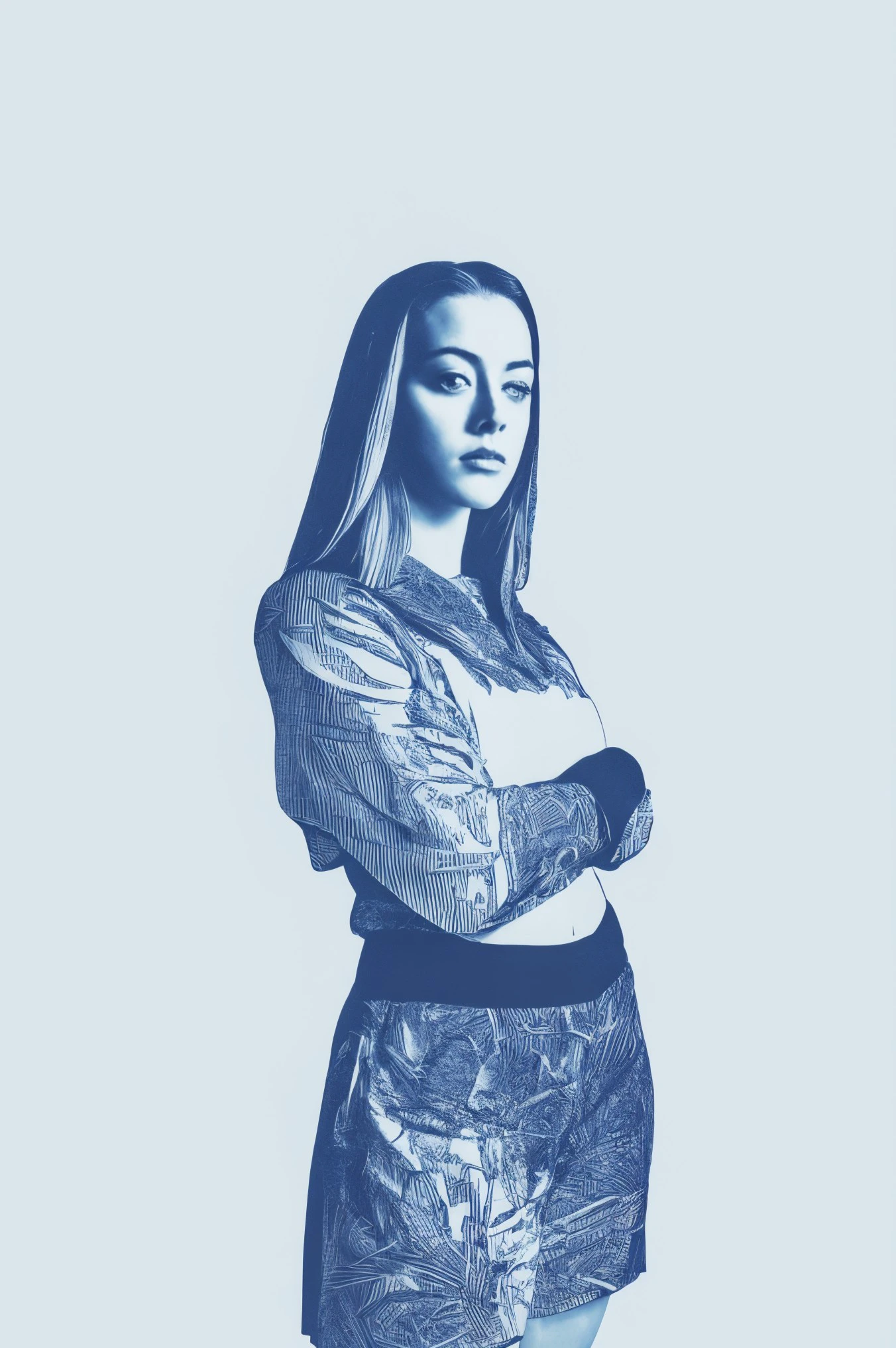 woman 20 years young standing, middle shot, European, 
([Amber( :0)Heard|gianna michaels|billie( :0)eilish]:0.9) closeup,
stylized effect 1, monochrome, <lora:dynamic_shot_45_stylized_effect_1:0.75>
highres, high quality, high resolution, hd, 4k, masterpiece, realistic,