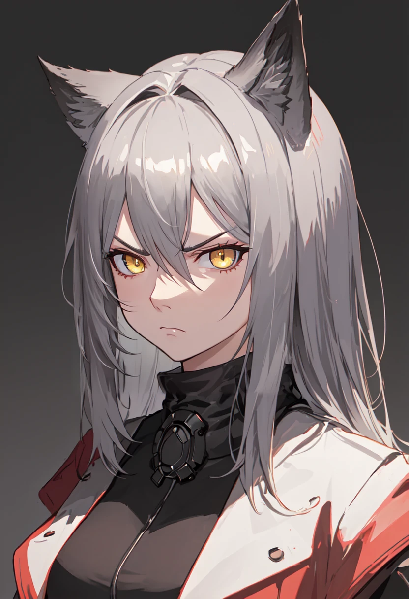 best quality, masterpiece, highres, solo, (projekt_red_arknights:1.10), angry, annoyed, portrait, looking at viewer, 33 <lora:projekt_red_arknights:0.80>