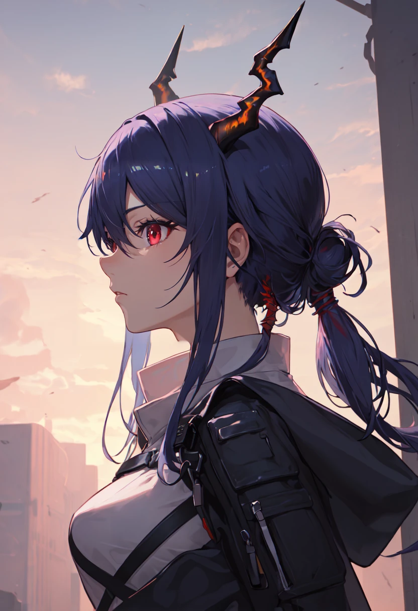 (safe:1.10), best quality, masterpiece, highres, solo, (ch_en_arknights:1.10), profile, from side, upper body, 22 <lora:ch_en_arknights:0.80>