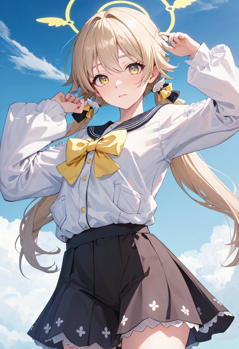 (safe:1.10), best quality, masterpiece, highres, solo, (hifumi_bluearchive:1.10), jumping, cowboy shot, looking at viewer, 33 <lora:hifumi_bluearchive:0.80>