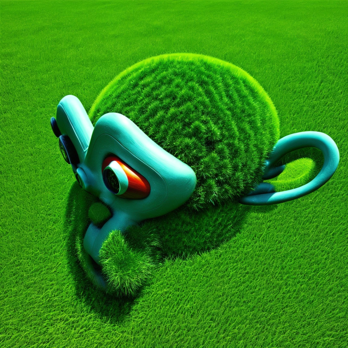 high quality, high resolution, (s8z4n style), made of grass