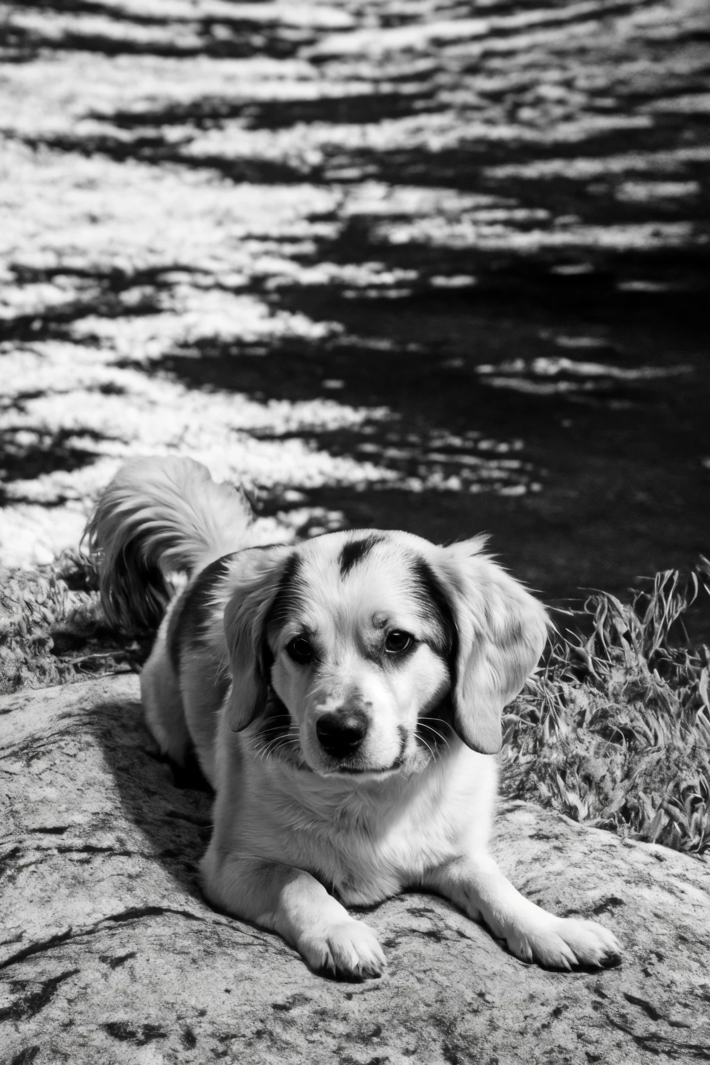 dog closeup,
nature,
monochrome, infrared, <lora:dynamic_shot_52_infrared:0.75>
highres, high quality, high resolution, hd, 4k, masterpiece, realistic,