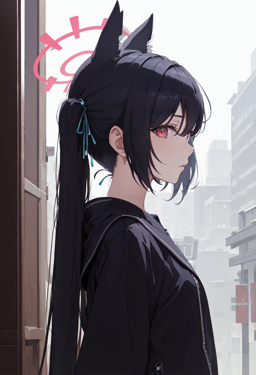 (safe:1.10), best quality, masterpiece, highres, solo, (serika_bluearchive:1.10), profile, from side, upper body, 23 <lora:serika_bluearchive:0.80>