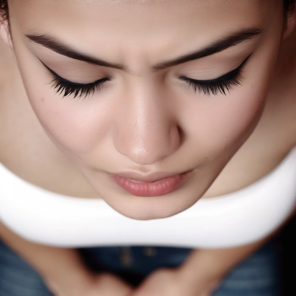 (Latina features, contrasts:0.8), Skin details, disgusted