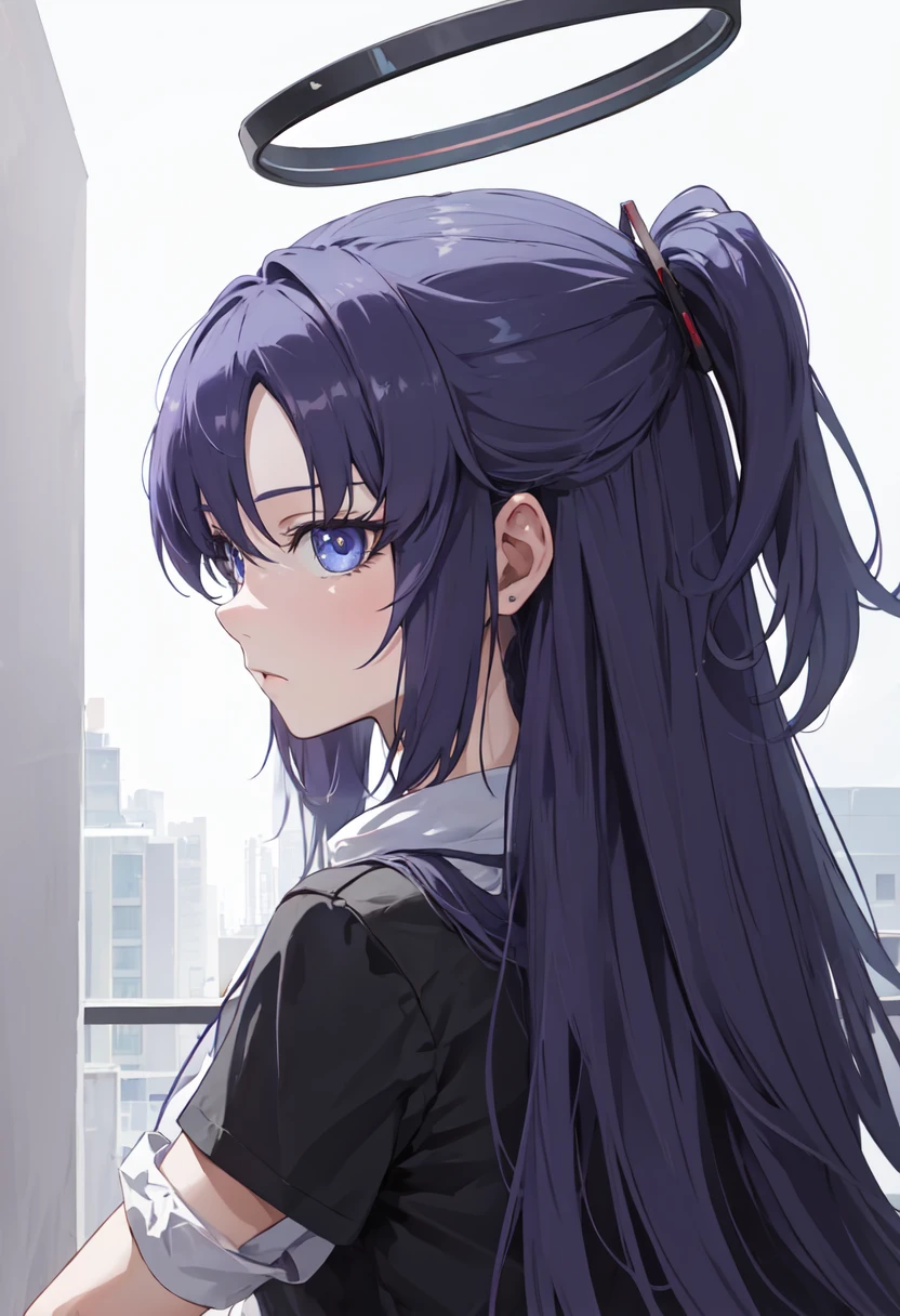 (safe:1.10), best quality, masterpiece, highres, solo, (yuuka_bluearchive:1.10), profile, from side, upper body, 18 <lora:yuuka_bluearchive:0.80>