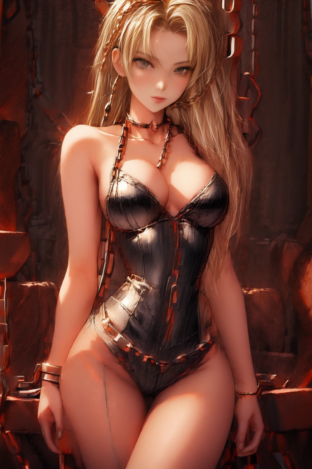 <lora:ChainWorld:1> (ChainWorld:1.2) 1girl in london bar (skinny, sexy, blonde:1.3) (tight sexy clothes:1.2) <lora:more_details:1.3>