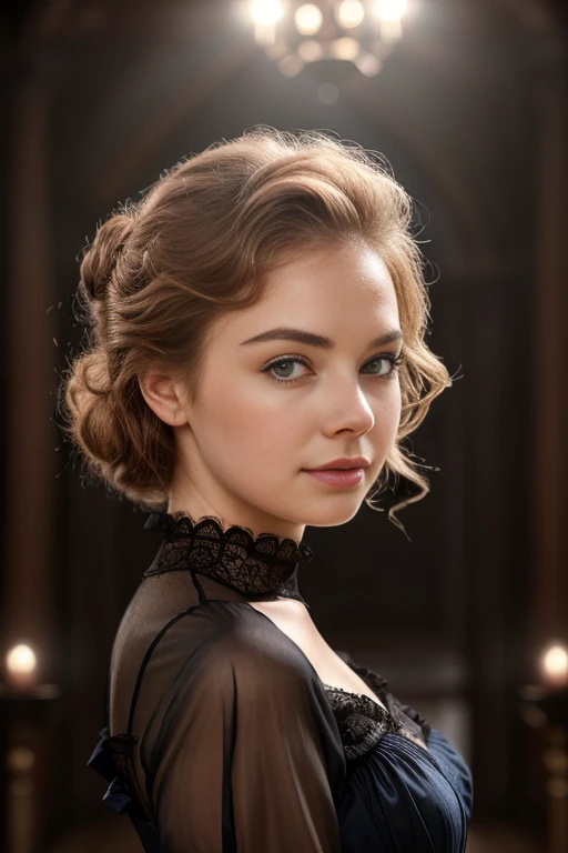 SusY0rTTXV1A,
a beautiful smiling woman posing for masterpiece photo, wearing dark-colored victorian clothes, (victorian interior ambience:1.2),
(professional photo shooting), (high buget photo), (extremely detailed skin), (flawless skin), (model pose), (highly detailed facial features),
(perfect color grading), (High-quality textures and materials), (perfect setup and environments:1.9), (accurate light and shadow effects), (perfect visual quality),
(natural light), (high quality photography), (intricate details), (8k), (HDR), (sharp focus), (close-up view:1.2), (dark atmosphere:1.2)