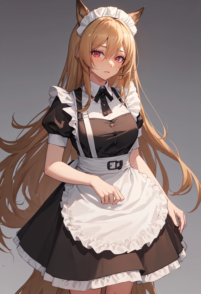 best quality, masterpiece, highres, solo, (ceobe_arknights:1.10), (maid:1.40), (long maid dress:1.15), 22 <lora:ceobe_arknights:0.80>