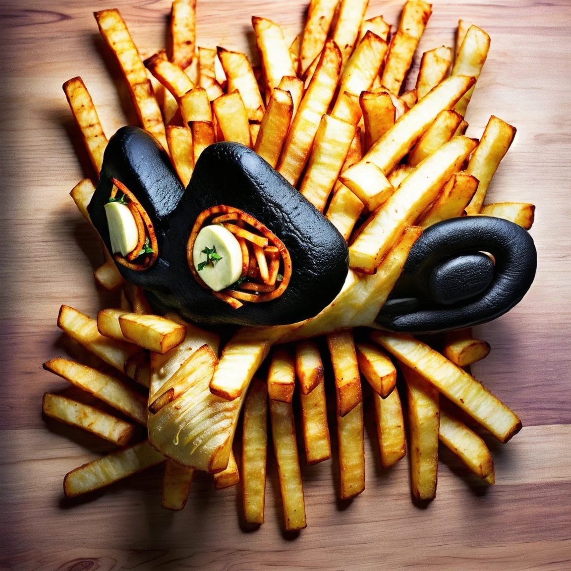 (s8z4n style), made of fries