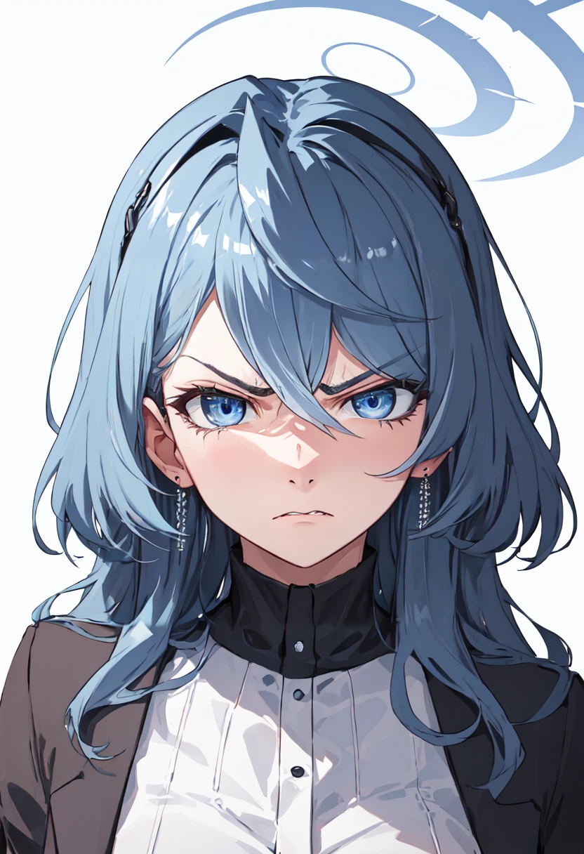 best quality, masterpiece, highres, solo, (ako_bluearchive:1.10), angry, annoyed, portrait, looking at viewer, 35 <lora:ako_bluearchive:0.80>