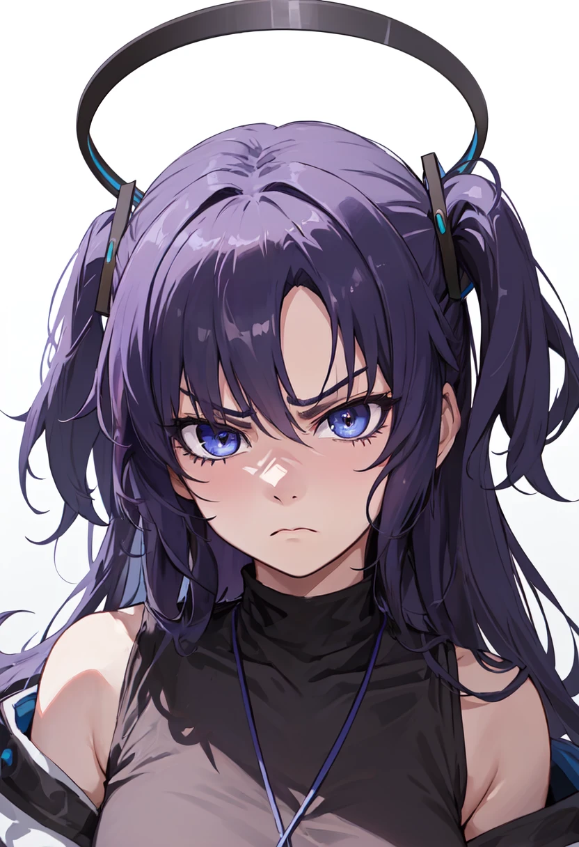 best quality, masterpiece, highres, solo, (yuuka_bluearchive:1.10), angry, annoyed, portrait, looking at viewer, 37 <lora:yuuka_bluearchive:0.80>